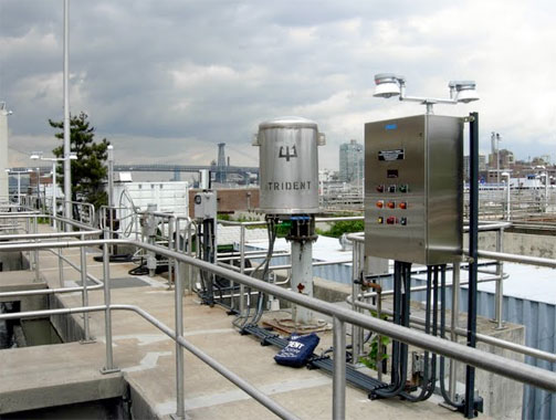 A Trident modulating electro-hydraulic actuator installed in Brooklyn, New York